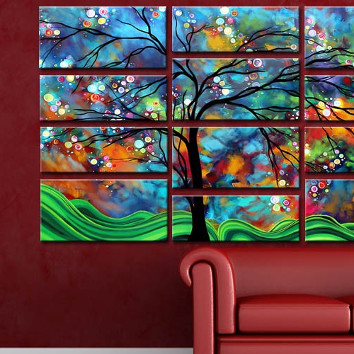 Canvas wall art displayed in a Camden Town living room