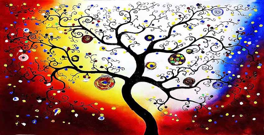 Canvas Wall Art Canvas Print Oil Paint Effect