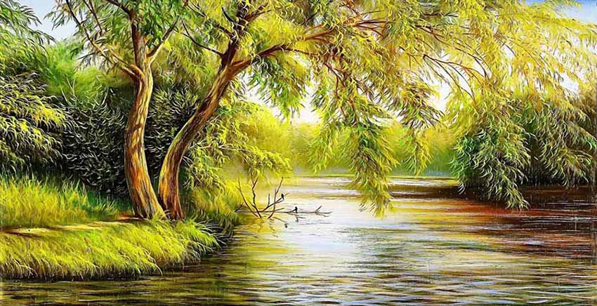 Canvas Wall Art Canvas Print Oil Paint Effect
