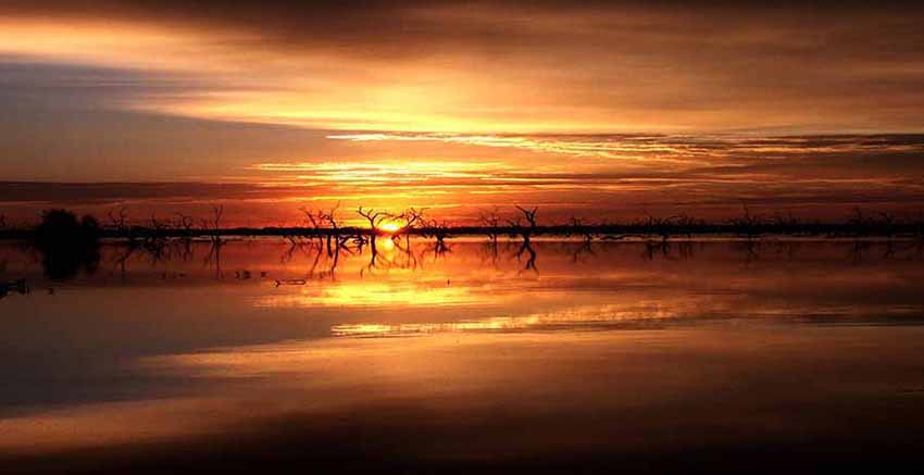 Brown Sunset Canvas Wall Art Canvas Print