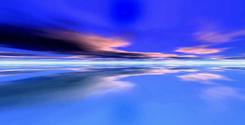 Blue Sunset Canvas Wall Art Canvas Print