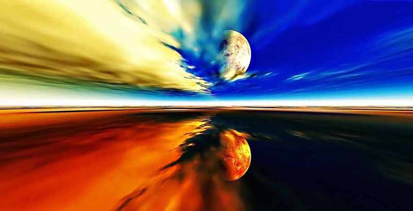 Blue Sunset Canvas Wall Art Canvas Print