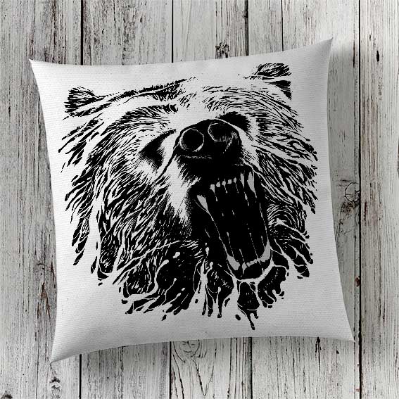 Cushion Cover Sublimation Print Bear