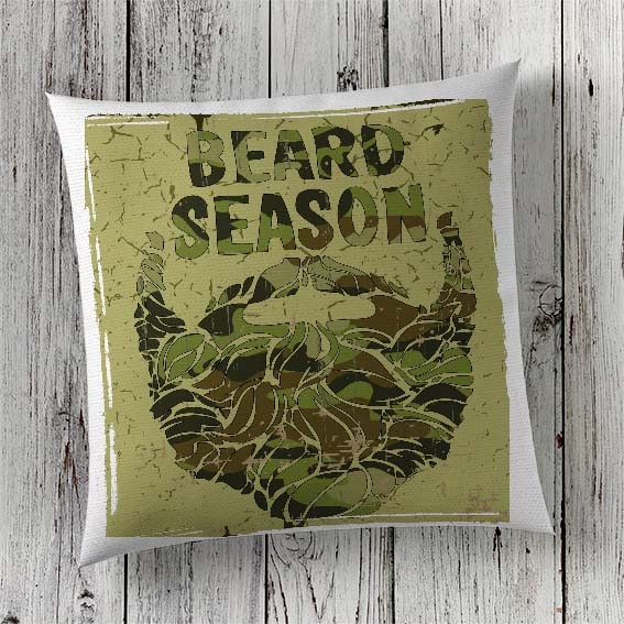 Cushion Cover Sublimation Print Beard Season